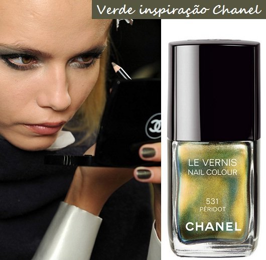 Moda unhas: tendências para o outono inverno 2012 - Verde Chanel 531