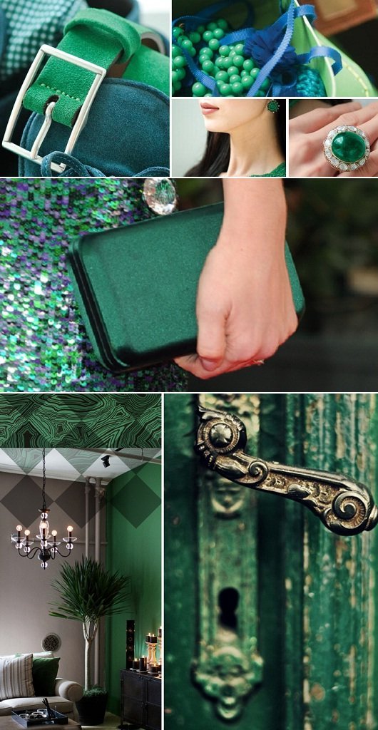 Cor da moda de 2013 - verde esmeralda
