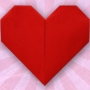 Dia dos Namorados: coração de origami